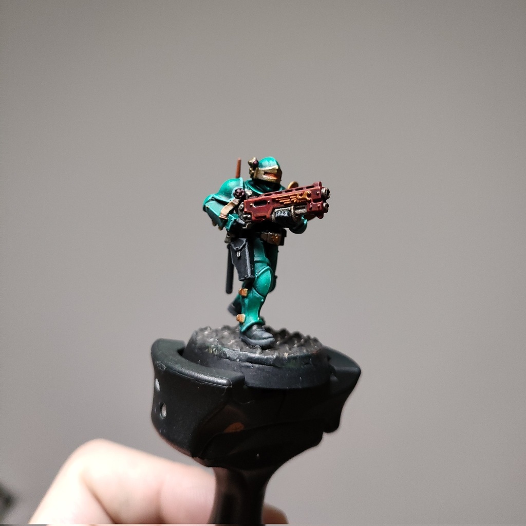 【3D出力品】ミニチュアベース用テクスチャローラー 縞鋼板(しまこうはん)