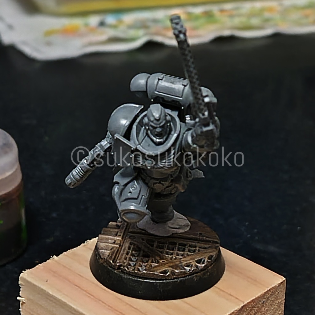 【3D出力品】ミニチュアベース用テクスチャローラー サイバーパンク