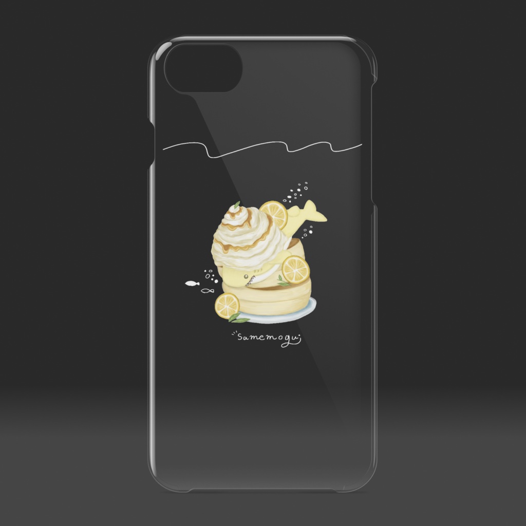 サメもぐ。クリアiPhoneケース