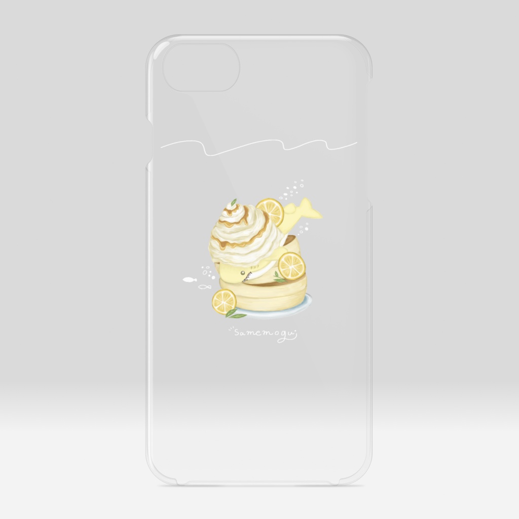 サメもぐ。クリアiPhoneケース