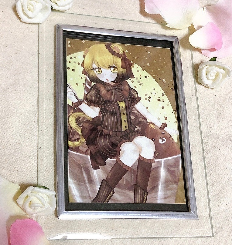 オリジナルイラスト複製画 究極のチョコレートパフェ 紅色 の間 Booth