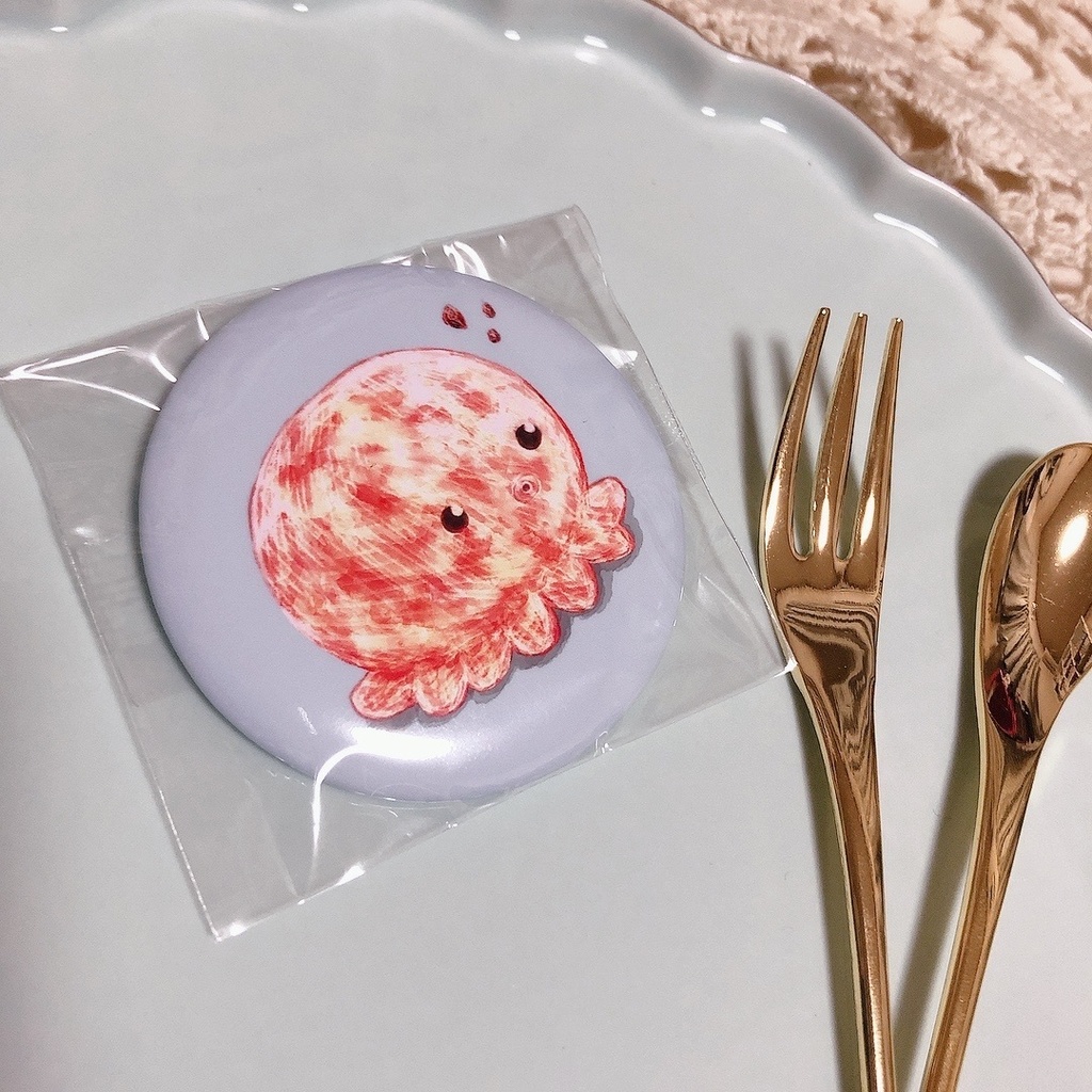 タコさん缶バッジ