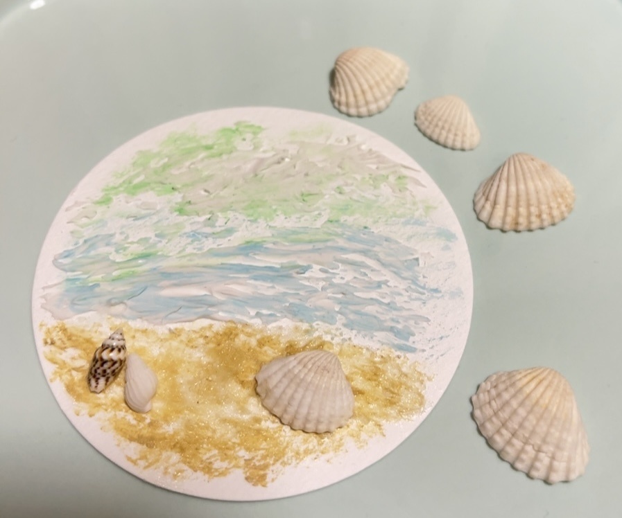 テクスチャーアート『真昼の砂浜』