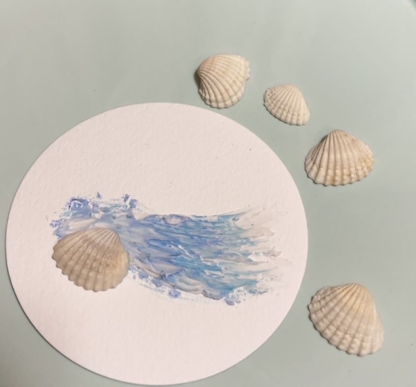 テクスチャーアート『碧海』