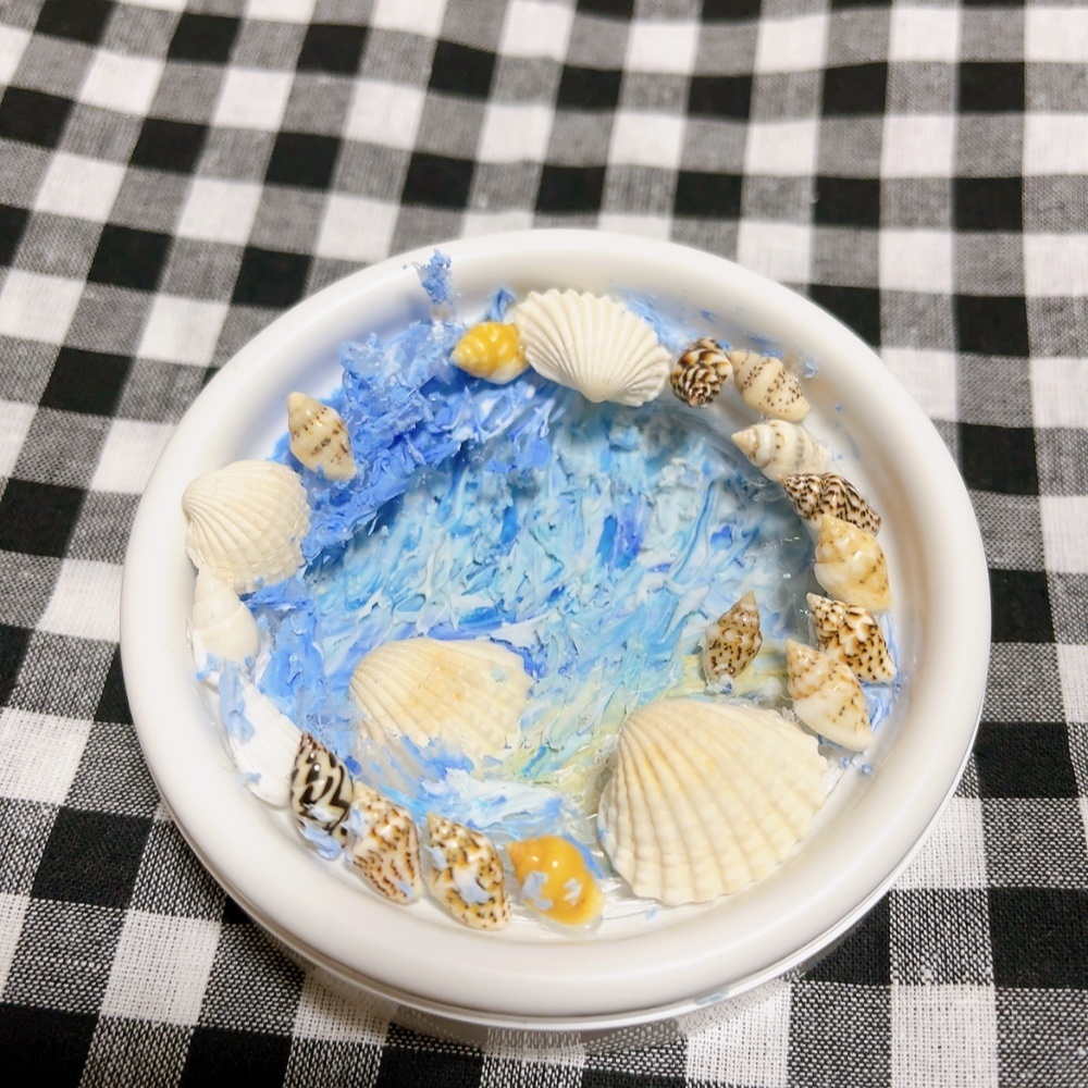 海のフォトフレームテクスチャーアート