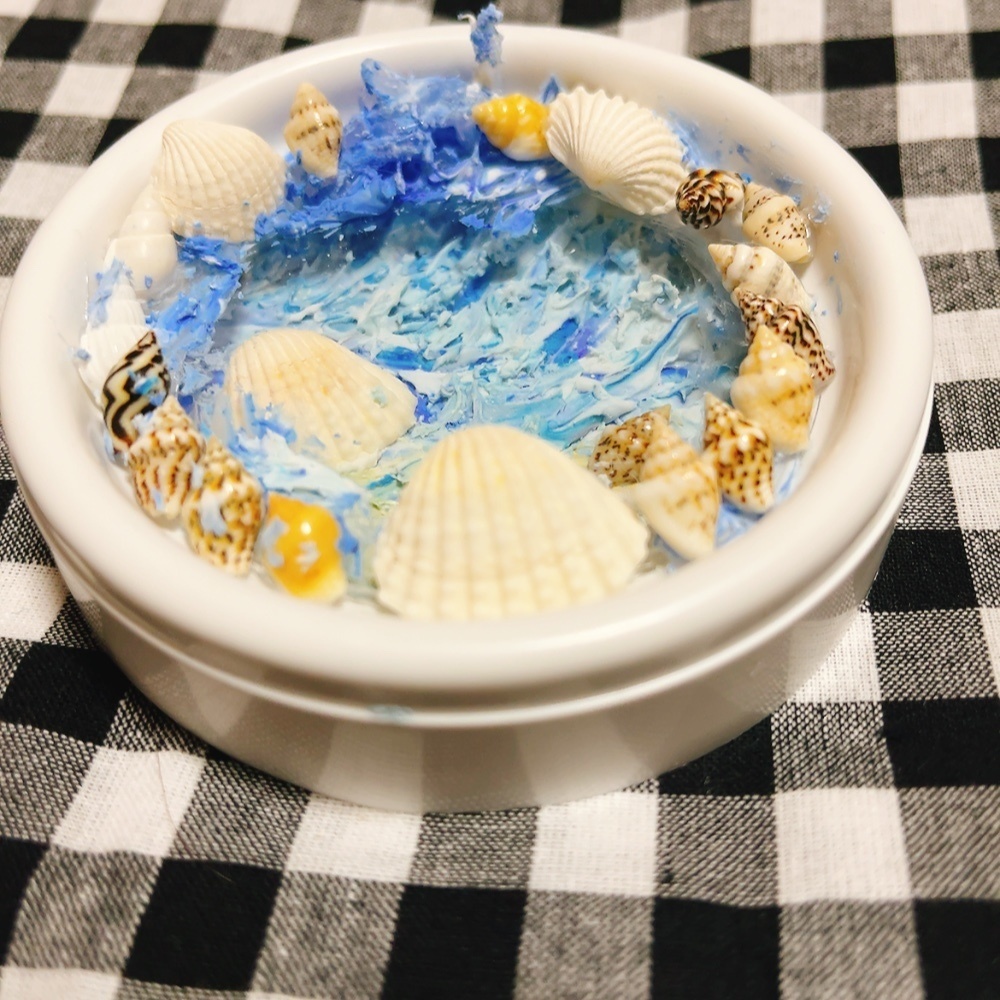 海のフォトフレームテクスチャーアート