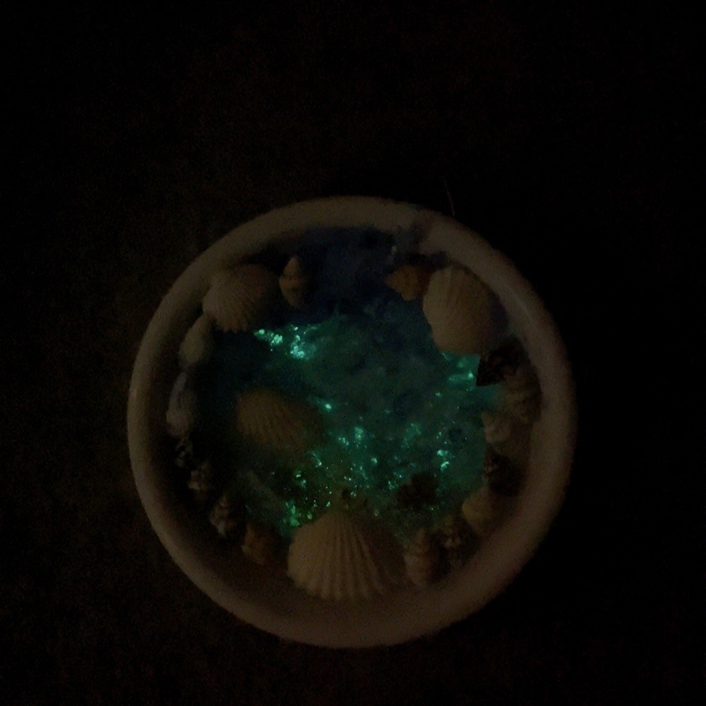 海のフォトフレームテクスチャーアート