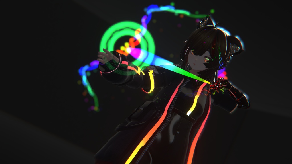 炸裂する光の矢「Particle_Bow」