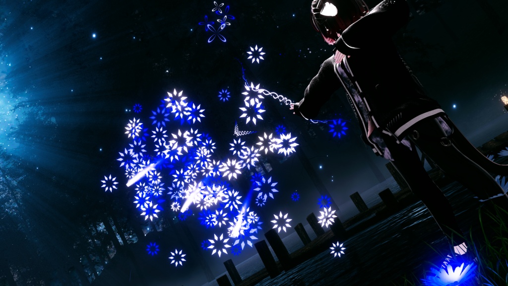 炸裂する光の矢「Particle_Bow」