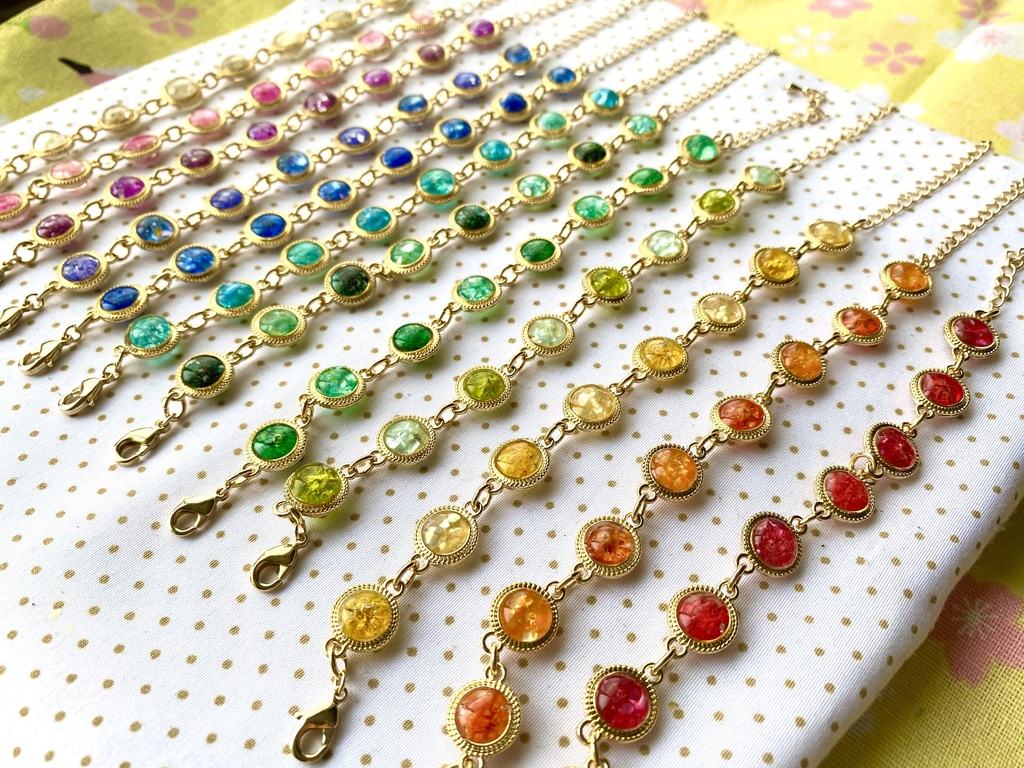 氷花ブレスレット:ゴールド