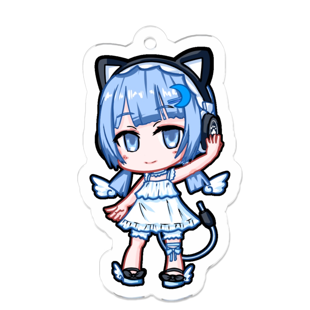 SD天色雫月アクリルキーホルダー