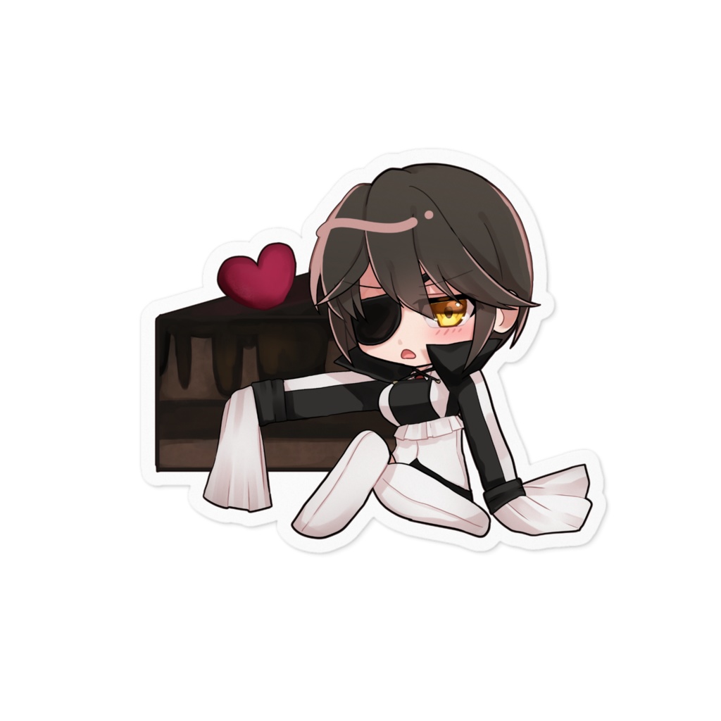 チョコケーキ 呉キリカ ステッカー