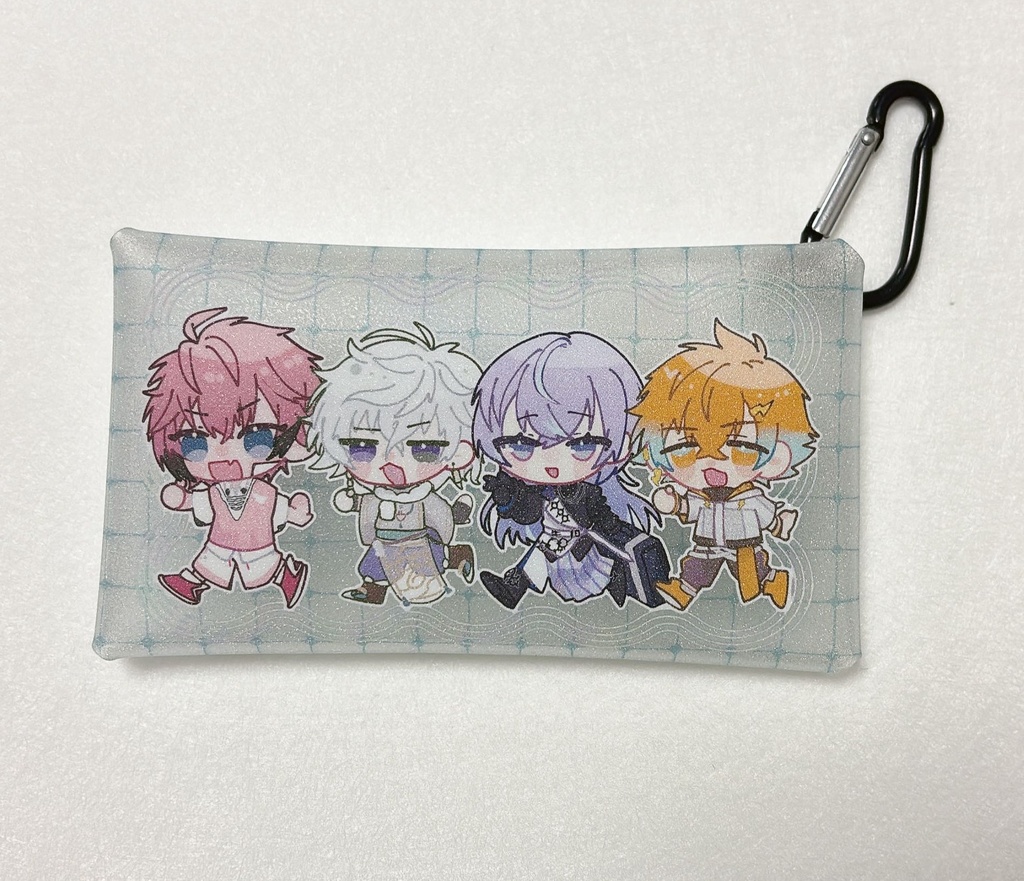 #にじそうさく10¦バイト組PVCラメポーチ