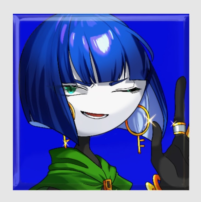 クラウド(スクエア缶バッジ)