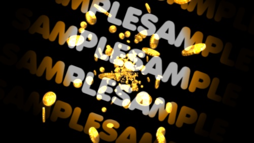 【APNG+MP4】コインが降り注ぐ素材【ループ有/透過無】