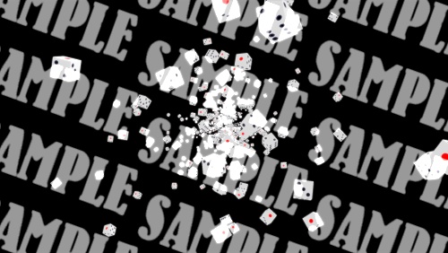 【APNG+MP4】ダイスが降り注ぐ素材【ループ有/透過有】