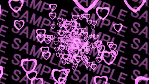 【APNG+MP4】ハートが飛んでくる素材【ループ有/透過有】