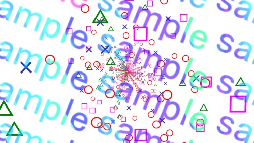 【APNG+MP4】ゲーミングな記号が降ってくる【ループ有/透過有】