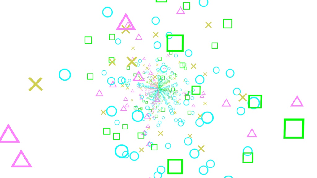 【APNG+MP4】ゲーミングな記号が降ってくる【ループ有/透過有】