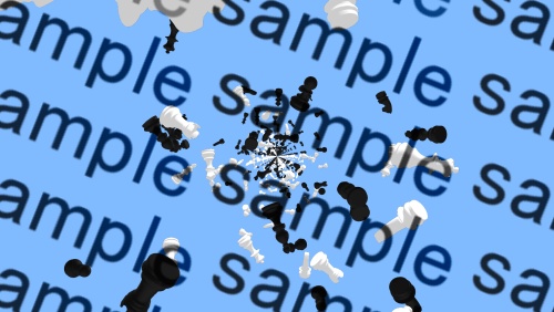 【APNG+MP4】チェスの駒が降る【ループ有/透過有】