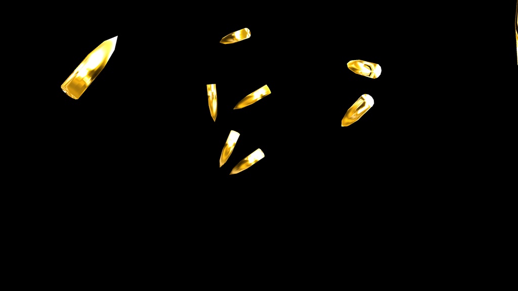 【APNG+MP4】銃弾がバウンドするx20【ループ無/透過有】