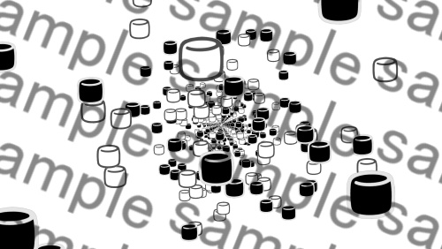 【APNG+MP4】マシュマロ白黒【ループ有/透過有】