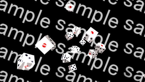 【APNG+MP4】バウンドするダイス【ループ有/透過有】