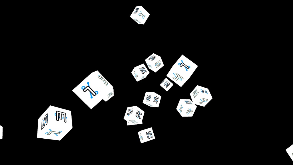 【APNG+MP4】バウンドするサイバーダイス【ループ+透過有】