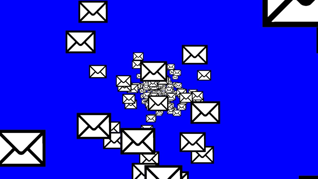 【APNG+MP4】大量のメール【ループ+透過有】