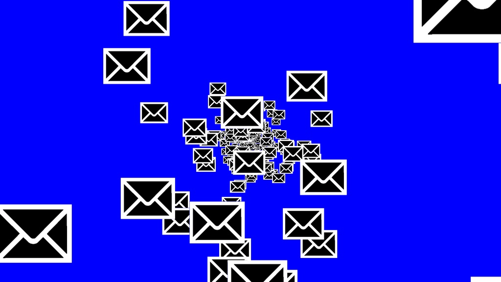 【APNG+MP4】大量のメール【ループ+透過有】