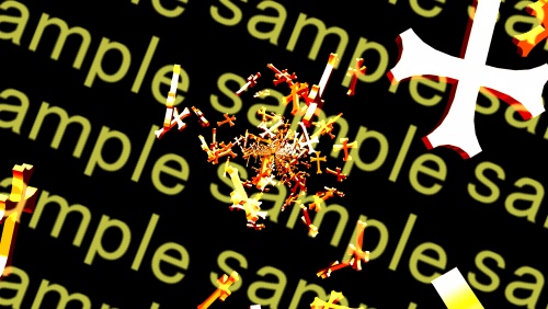 【APNG+MP4】十字架が降る【ループ+透過有】