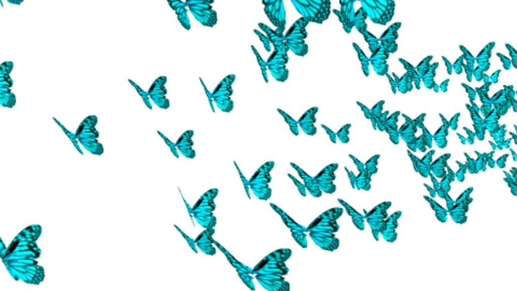 【TRPG/APNG】蝶の群れ(柄) 9色セット【ループ+透過有】