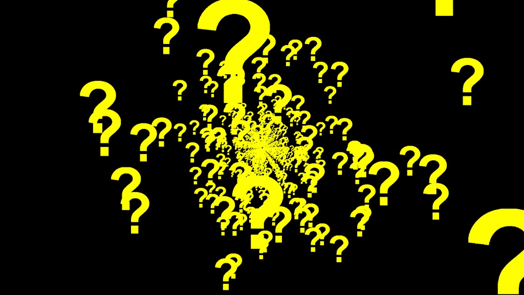 【APNG+動画】ハテナ(?) が飛んでくる【ループ+透過有】