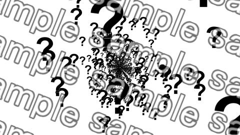 【APNG+動画】ハテナ(?) が飛んでくる【ループ+透過有】