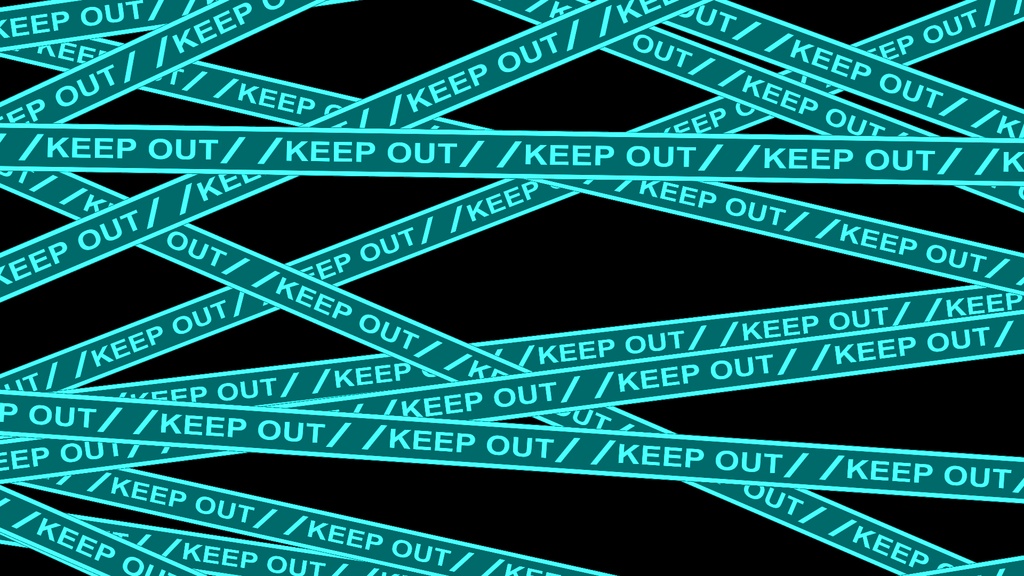 【APNG+MP4】キープアウト!【ループ+透過有】