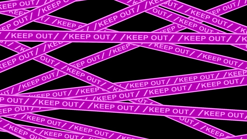 【APNG+MP4】キープアウト!【ループ+透過有】