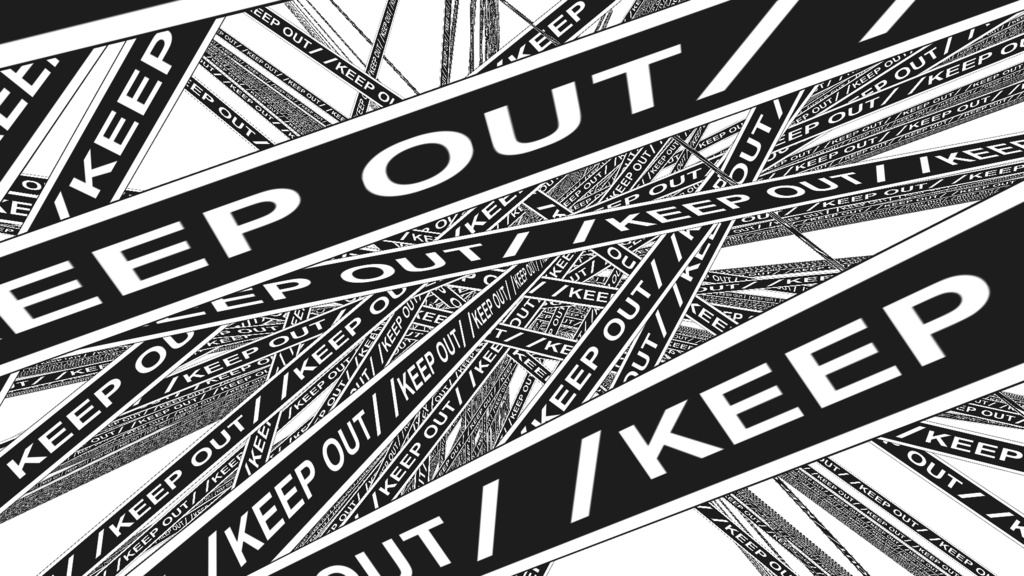 【APNG+MP4】キープアウト2【ループ+透過有】