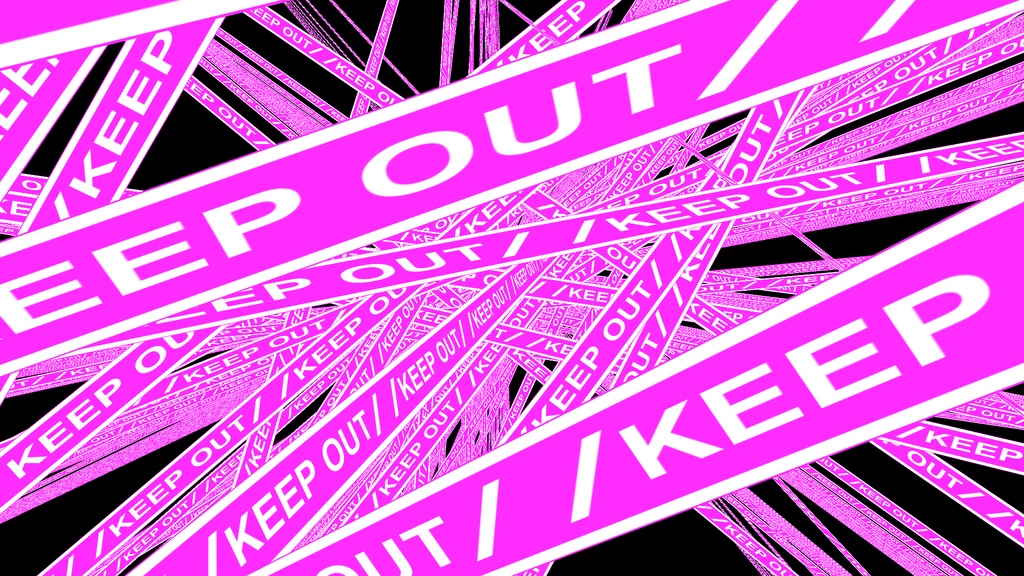 【APNG+MP4】キープアウト2【ループ+透過有】