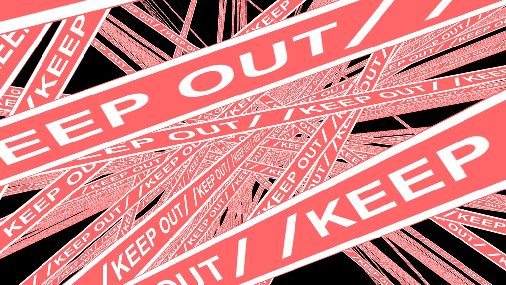 【APNG+MP4】キープアウト2【ループ+透過有】