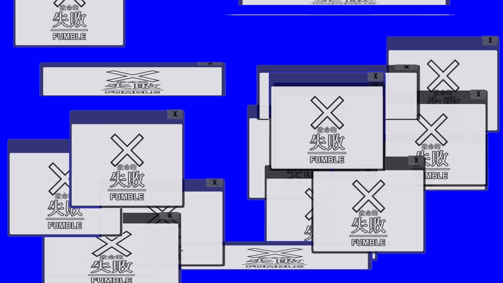 【TRPG/APNG】クリファン窓展開【ループ+透過有】