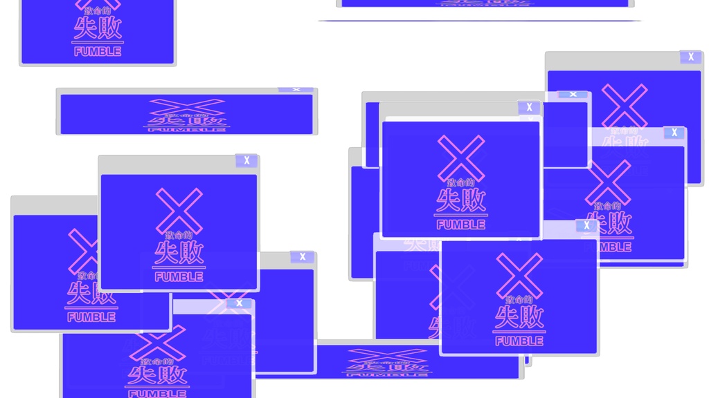 【TRPG/APNG】クリファン窓展開【ループ+透過有】