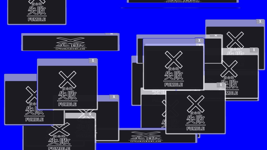 【TRPG/APNG】クリファン窓展開【ループ+透過有】