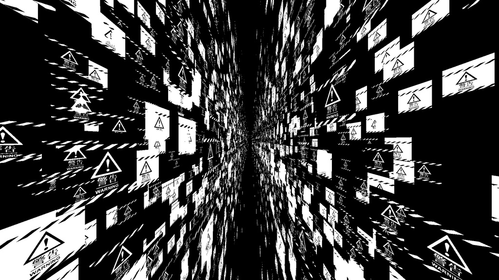 【APNG+MP4】サイバー警告【ループ+透過有】