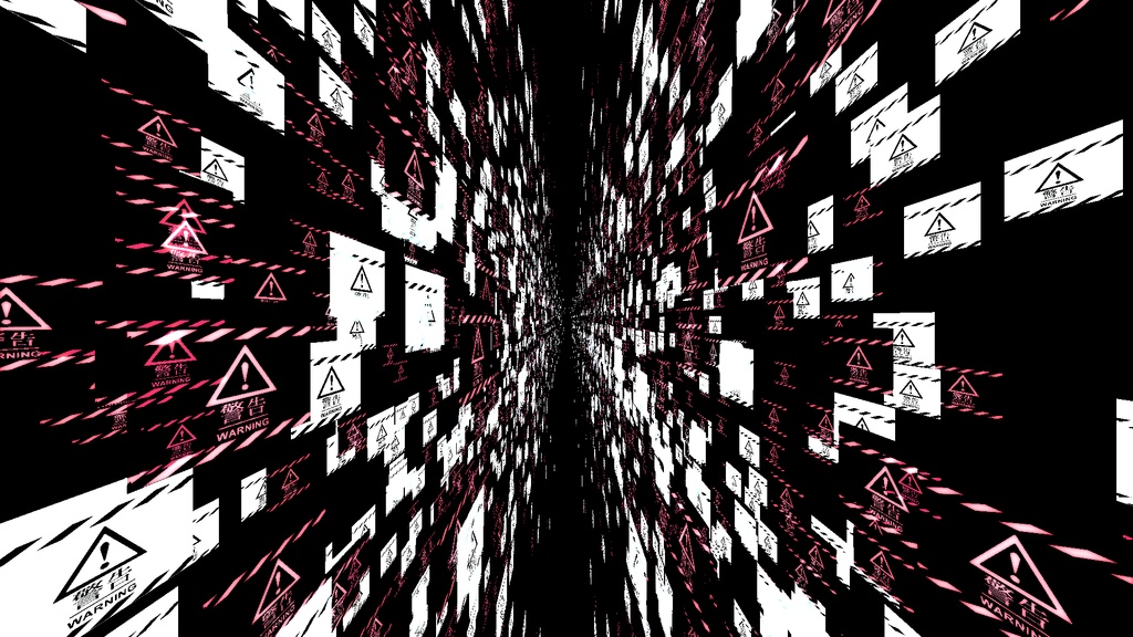 【APNG+MP4】サイバー警告【ループ+透過有】