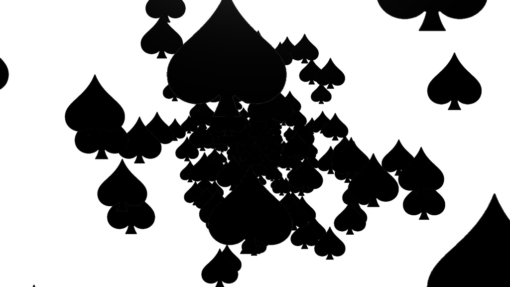 【APNG+MP4】トランプ記号が向ってくる【ループ+透過有】