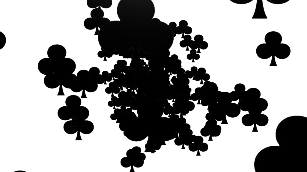 【APNG+MP4】トランプ記号が向ってくる【ループ+透過有】