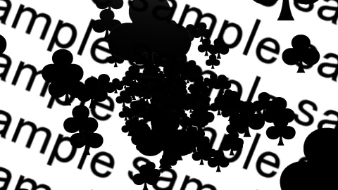 【APNG+MP4】トランプ記号が向ってくる【ループ+透過有】