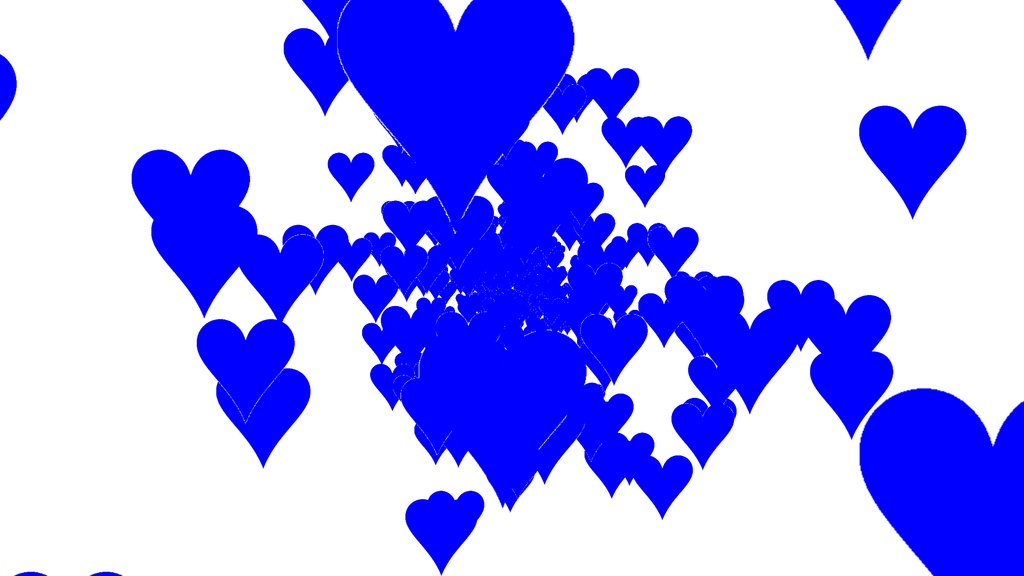 【TRPG/APNG】ハートの群れ【ループ+透過有】