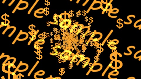 【APNG+MP4】ドルマーク飛翔【ループ+透過有】