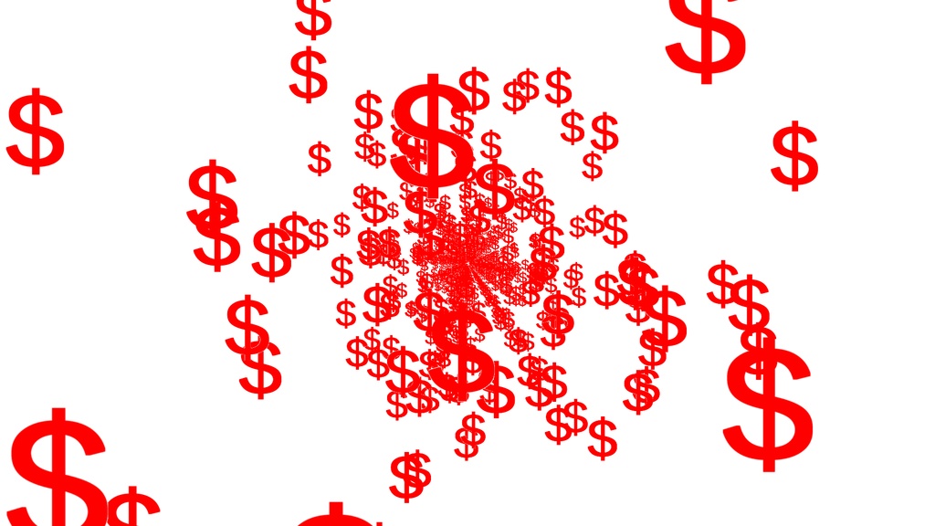 【APNG+MP4】ドルマーク飛翔【ループ+透過有】